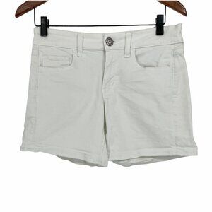 American Eagle AEO  Twill stretchy white shorts